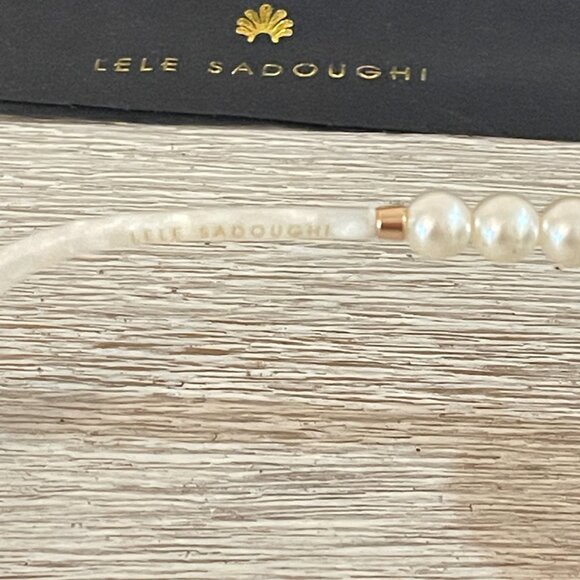 New Lele Sadoughi Sunglasses Sweetheart Heart Mother of Pearl with Pouch - Picture 7 of 10